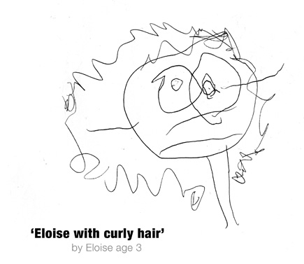 Eloise with curly hair